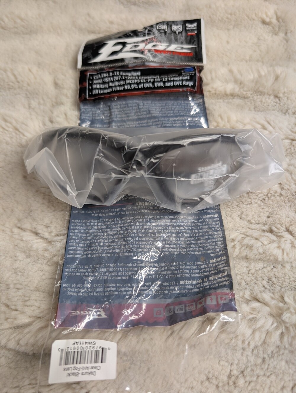 BNWT EDGE SAFETY GLASSES